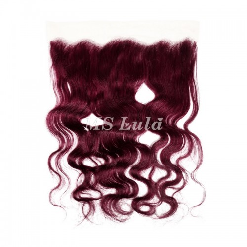 Body Wave #99J Virgin Human Hair 4x4 13x4 Transparent Lace Closure/Frontal | Human Hair Wig | Lace Front